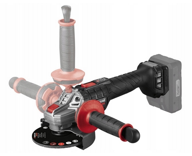 ПРОДУКТИВНА КУТОВА ШЛІФУВАЛЬНА МАШИНА PARKSIDE x20V Код виробника PWSAP 20-LI B2