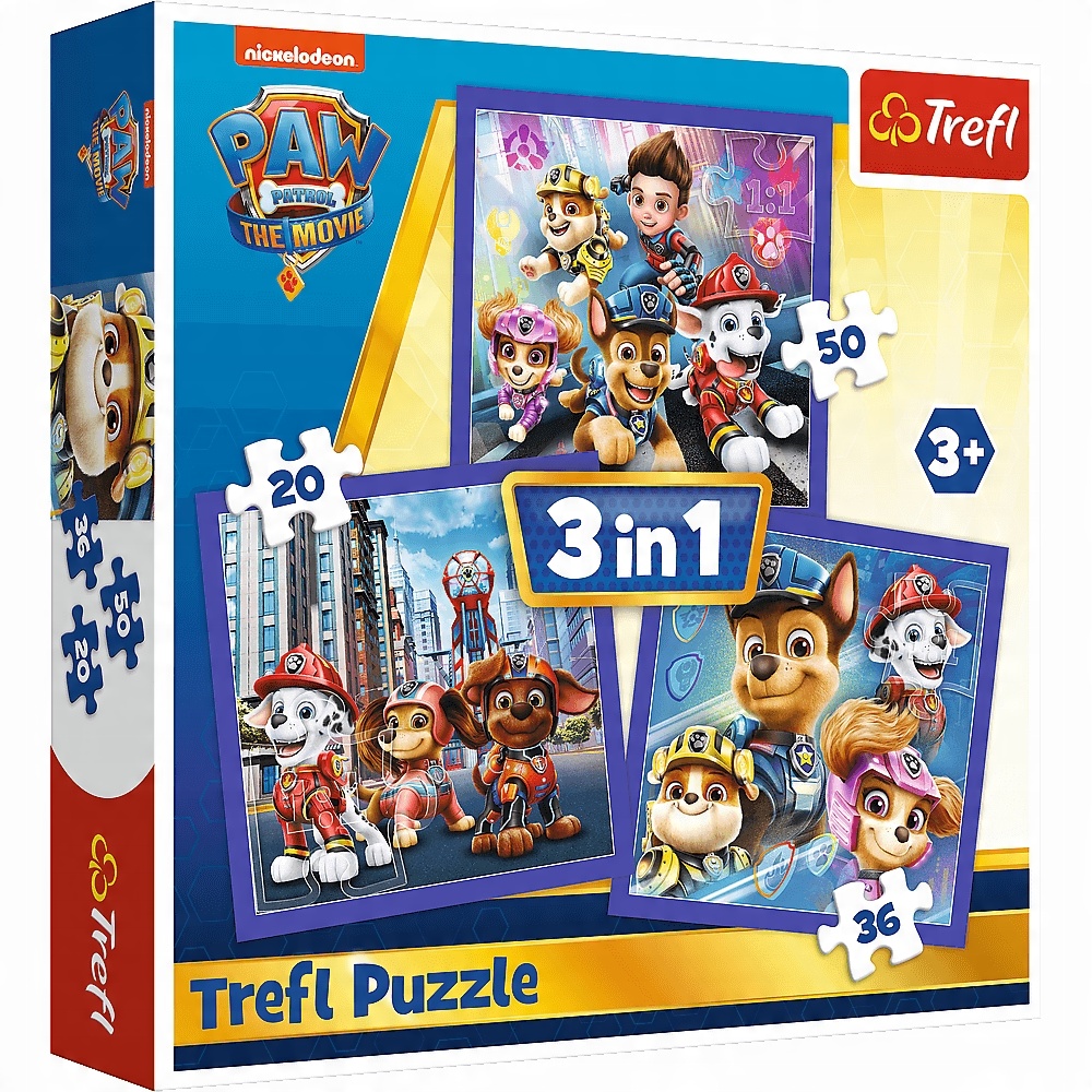 

Puzzle 3 W 1 Psi Patrol Gotowy Do Akcji 3układanki