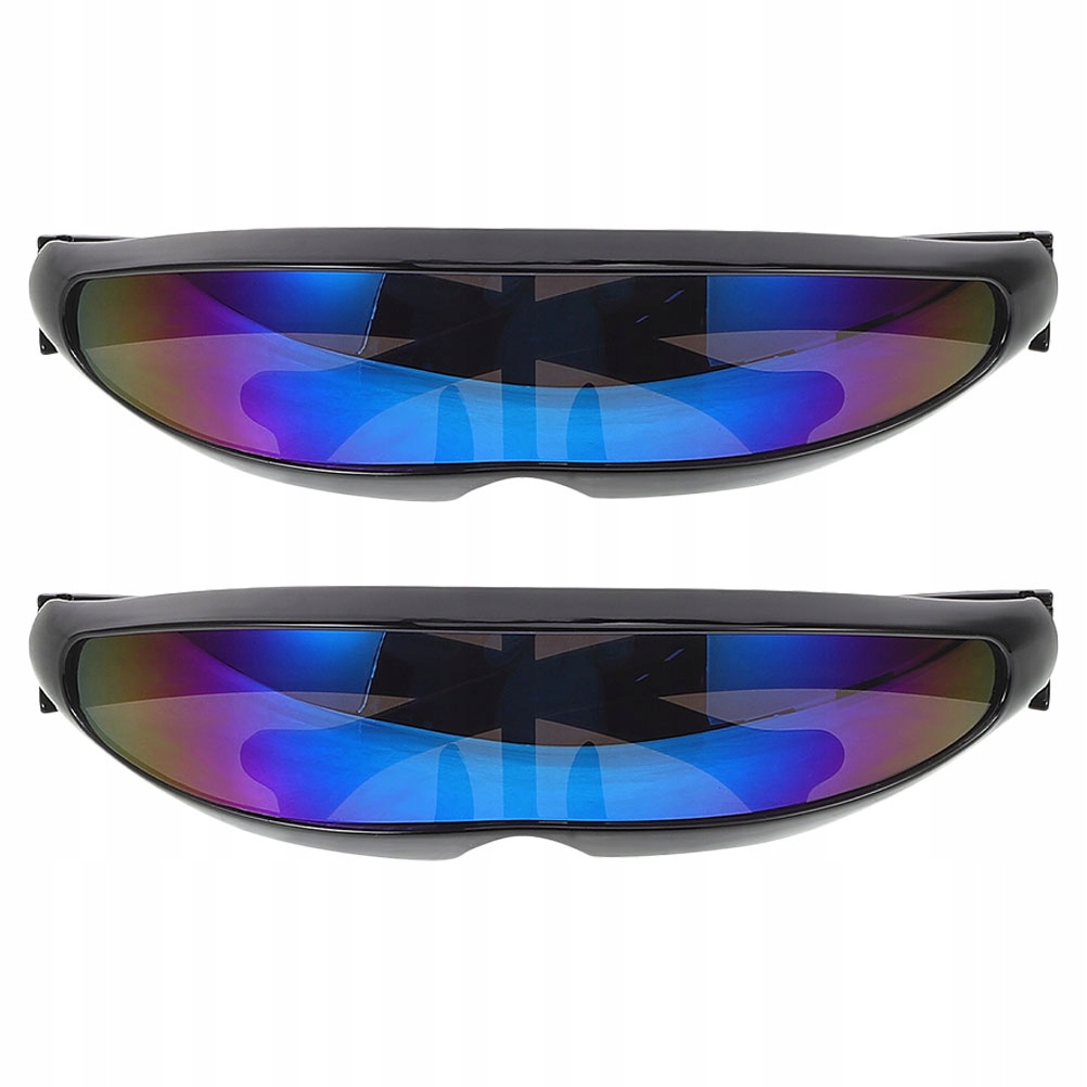 2 szt. Nietypowe okulary sportowe damskie do jazdy na rowerze