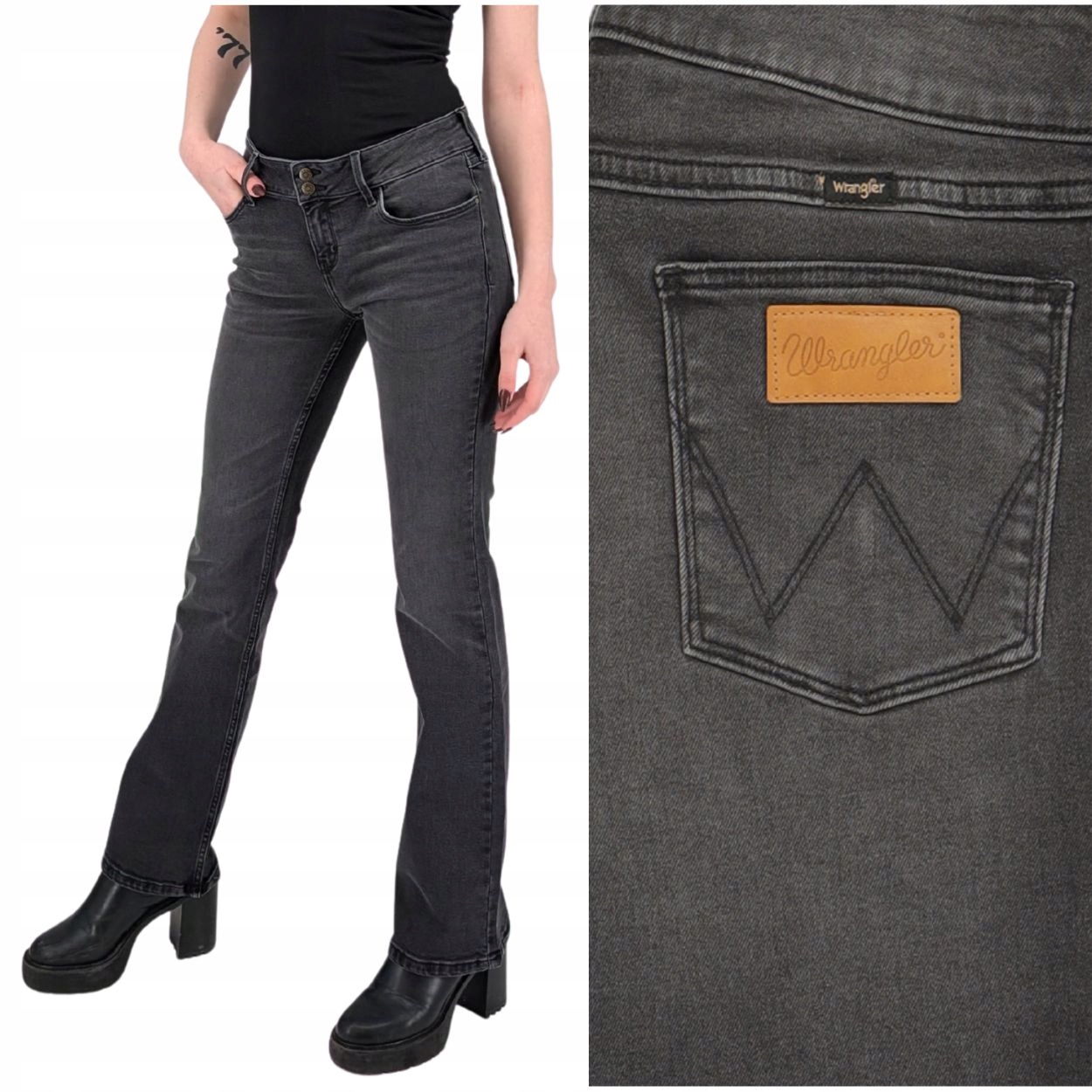 Wrangler Low Rise Bold Boot rozšiřitelné dámské džínové kalhoty W28 L32