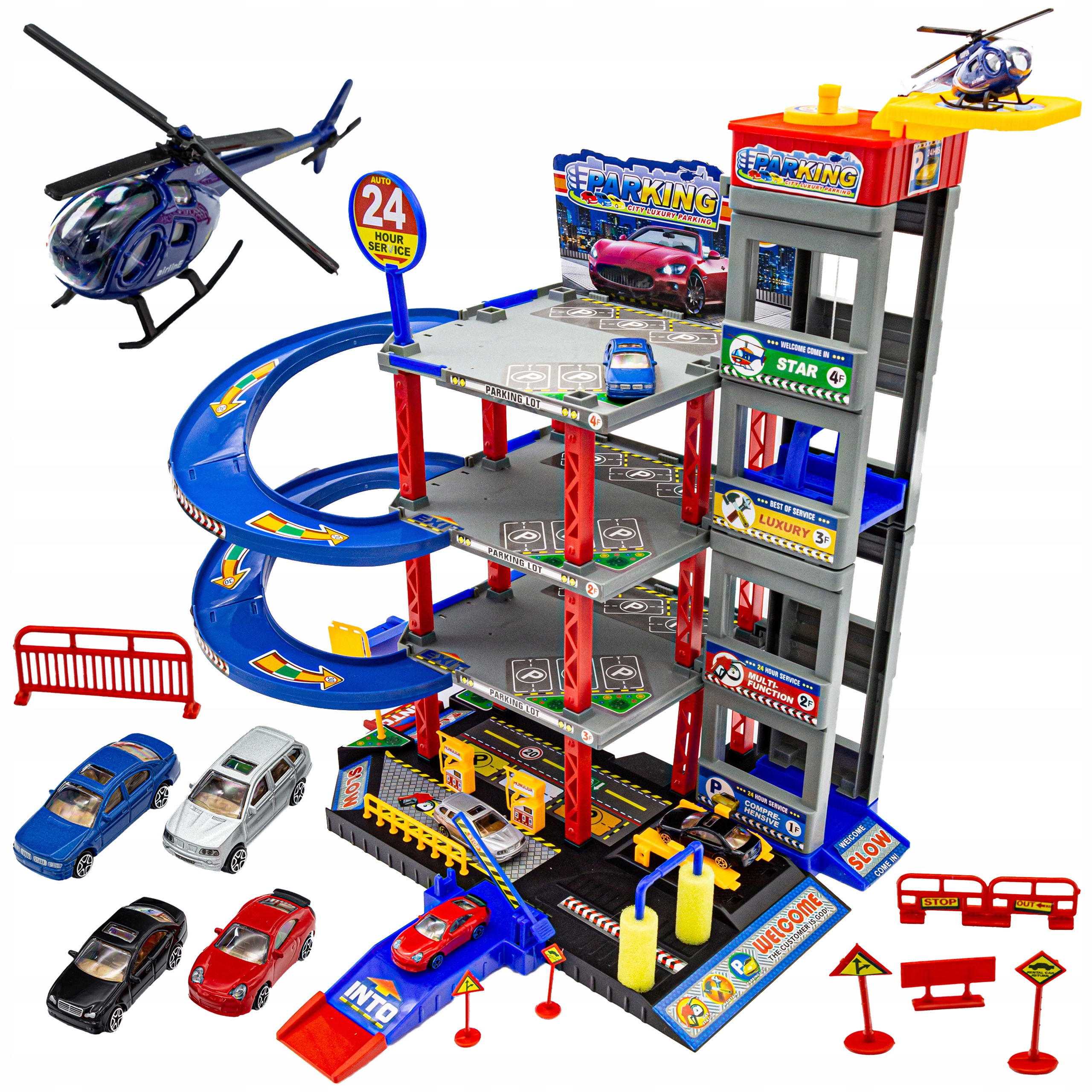 

Parking Garaż Tor Winda Myjnia Resoraki Helikopter