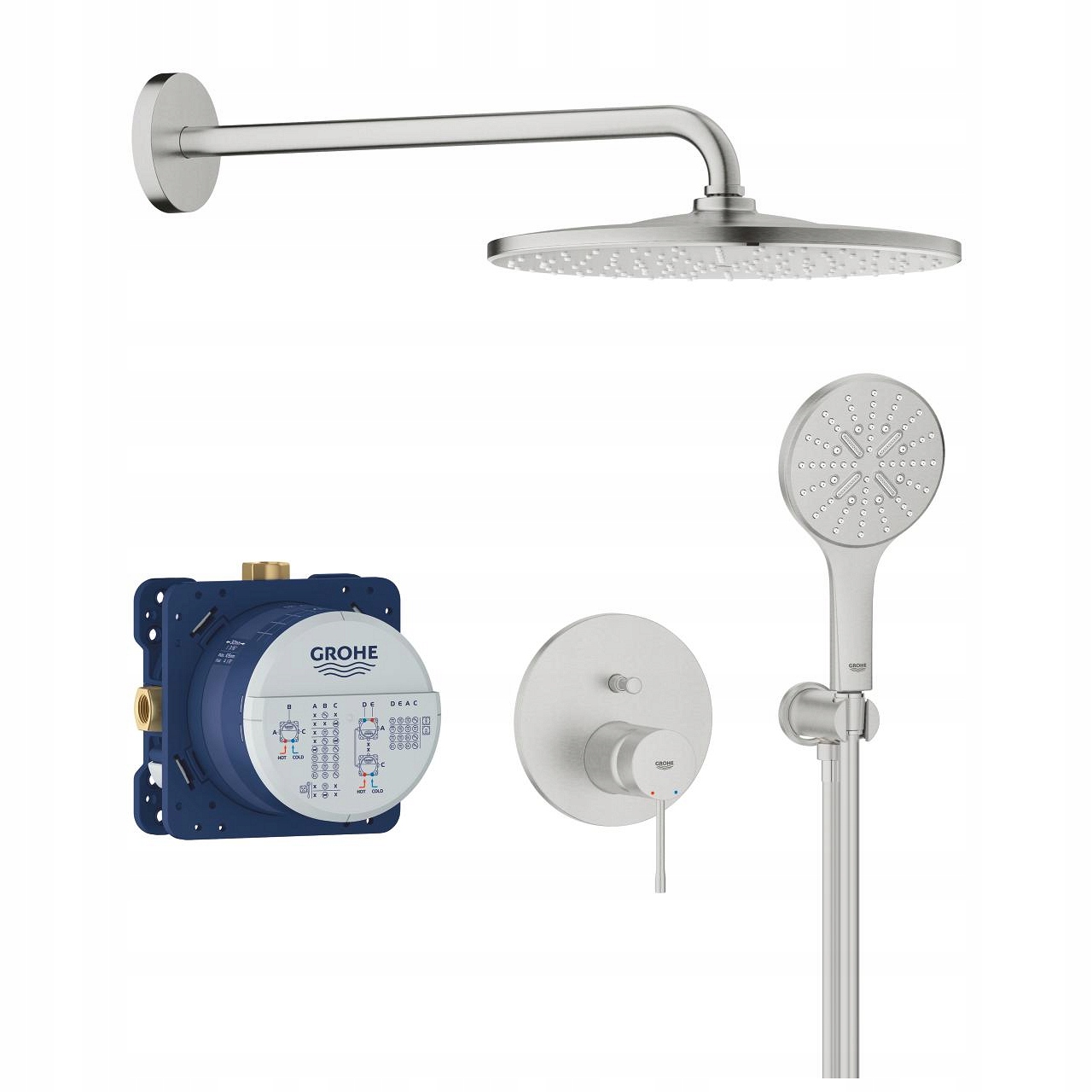 Grohe Essence 310 Mono podomietkový set 25287DC0 nerezová oceľ