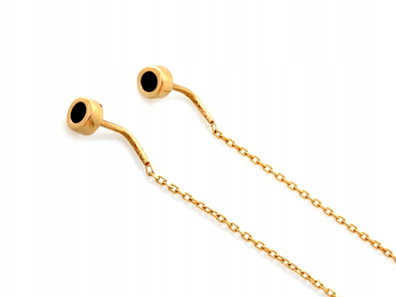 Náušnice zlaté Au 585 provlékací KL11606