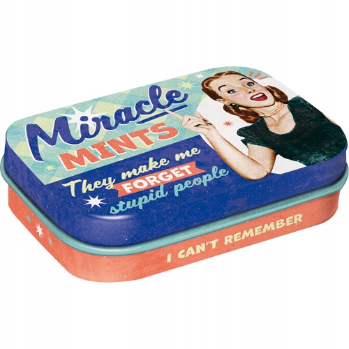 Mint Box Miracle Mints Cudowne PigułkiMetalowe Pudełko