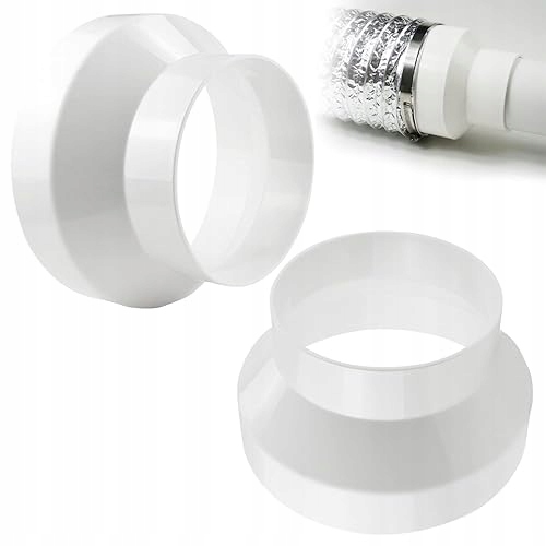 REDUKCJA RUROWA ABS 150MM NA 100MM ADAPTER ŁĄCZNIK WENTYLACYJNY stalowy