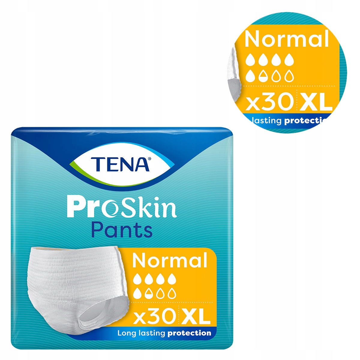 Tena Pants ProSkin Normal XL majtki chłonne dla dorosłych 30 sztuk ...