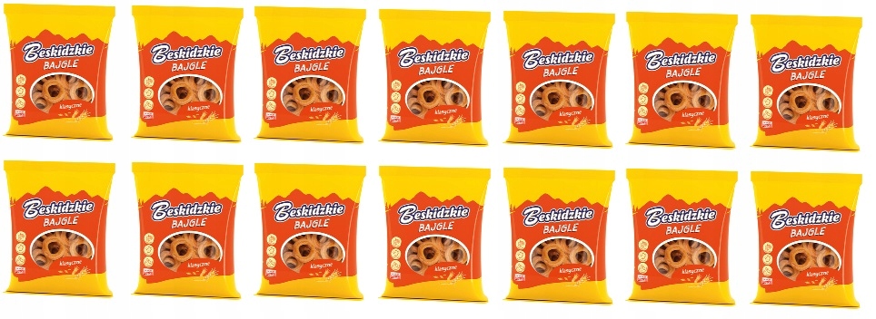 Levně 14 x 200 g Aksam Beskydské klasické bagely Karton