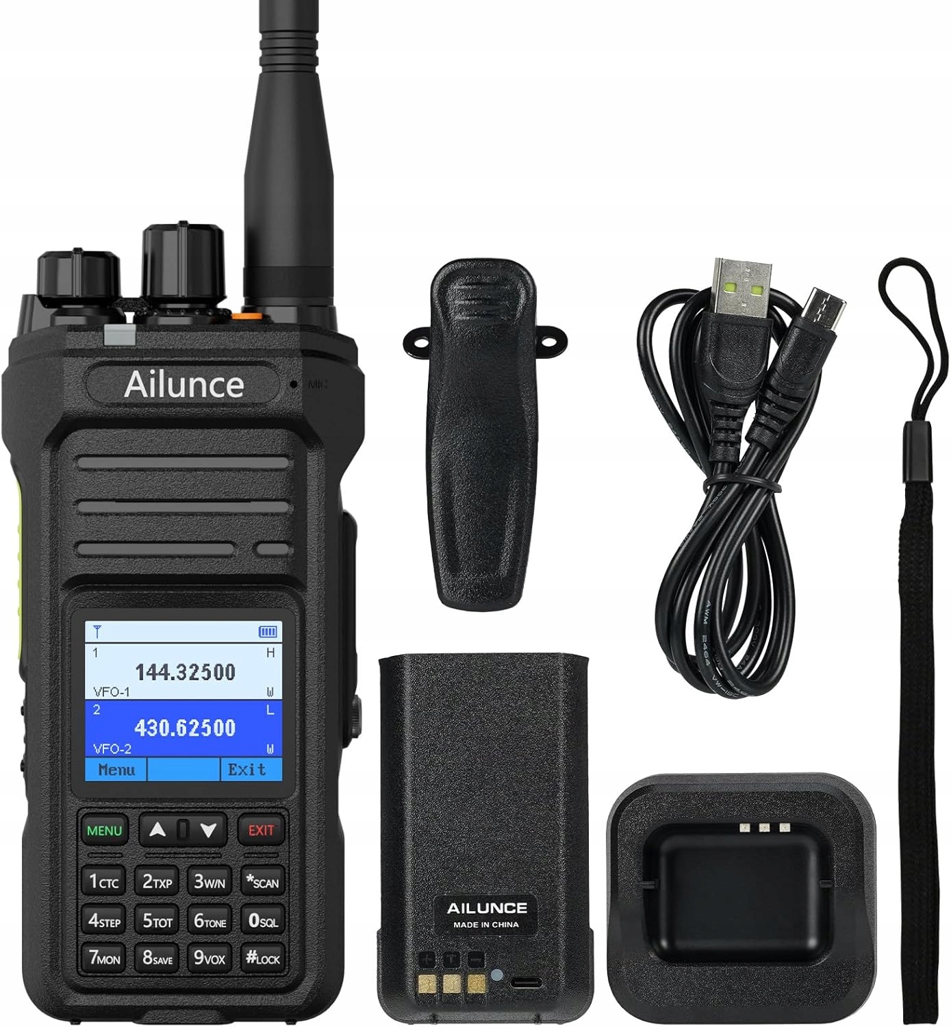 Retevis Ailunce HA1UV Walkie Talkie, Dwupasmowy Radiotelefon Amatorski IP67