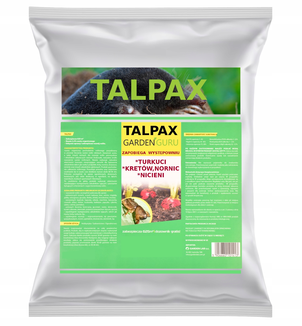 

Talpax Na Pędraki Turkucie Nicienie I Krety 5kg