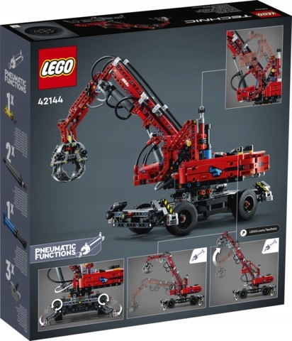 LEGO - TECHNIC - DŹWIG Z CHWYTAKIEM - 42144 Marka LEGO