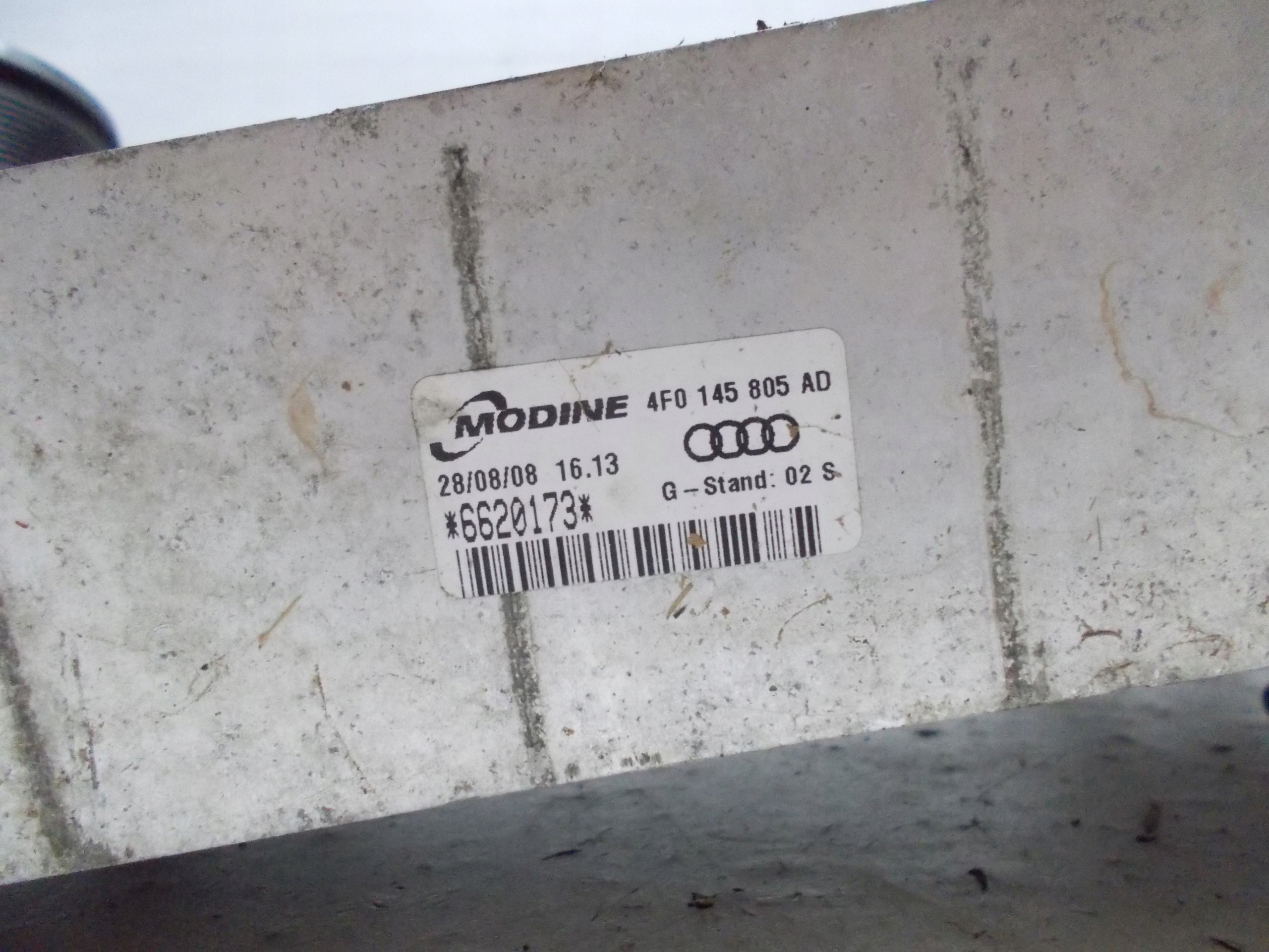 AUDI A6 C6 2.0 TFSI 08R Kühler intercooler 4F0145805AD