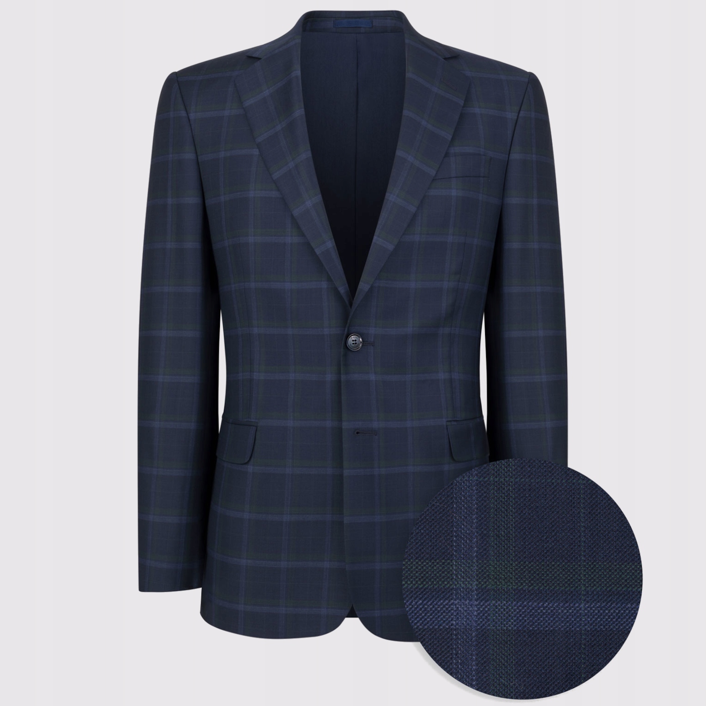 Modrá jednořadá sako obleková bunda Pako Lorente 188/56