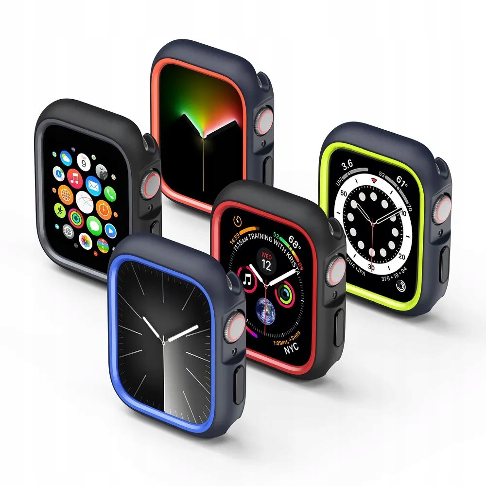 Dux Ducis futerał Bamo do Apple Watch 7 8 9 45 mm czarno pomarańczowy