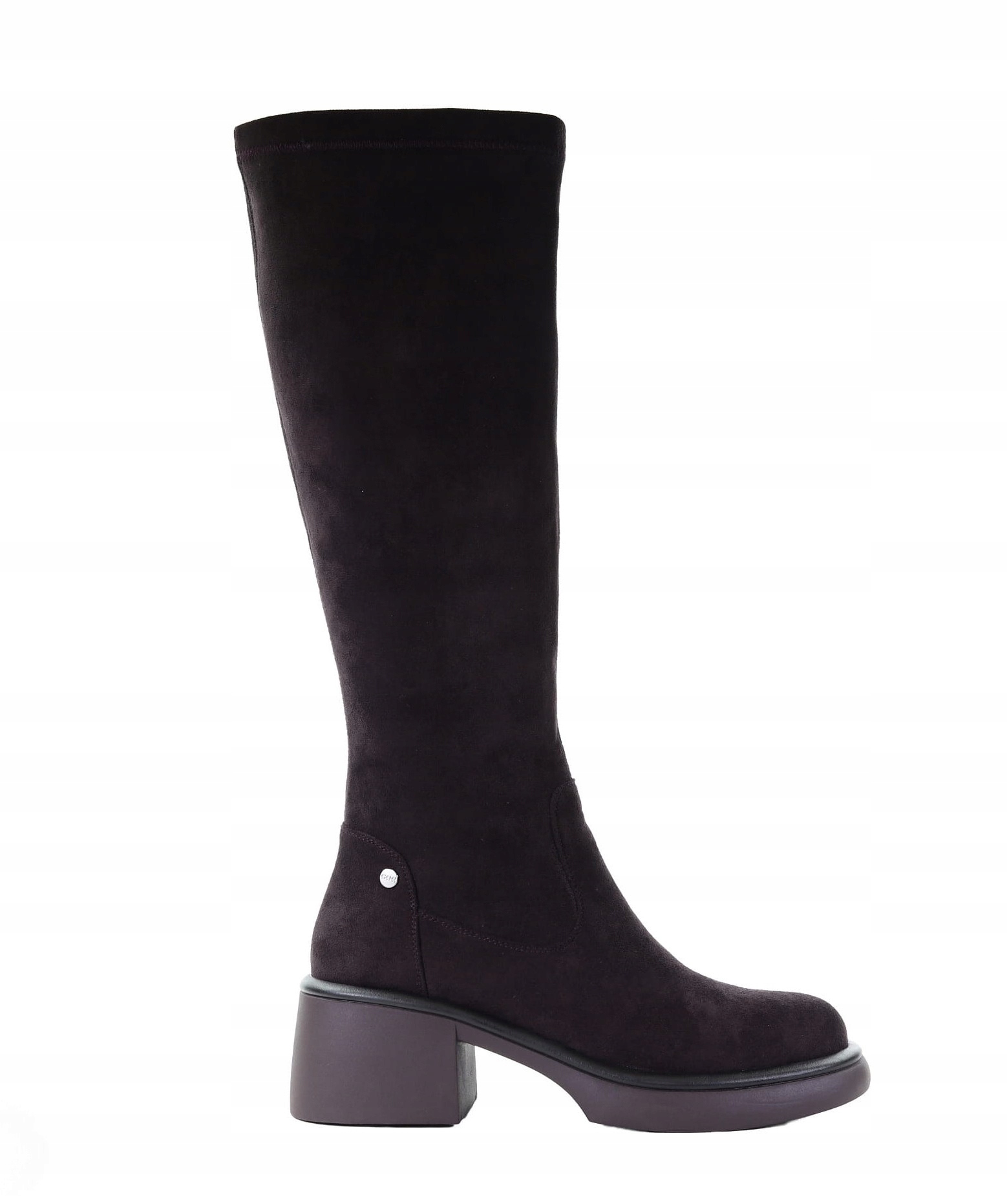 Dámské nazouvací kozačky z fialové tkaniny Goe SS2N4402 r38