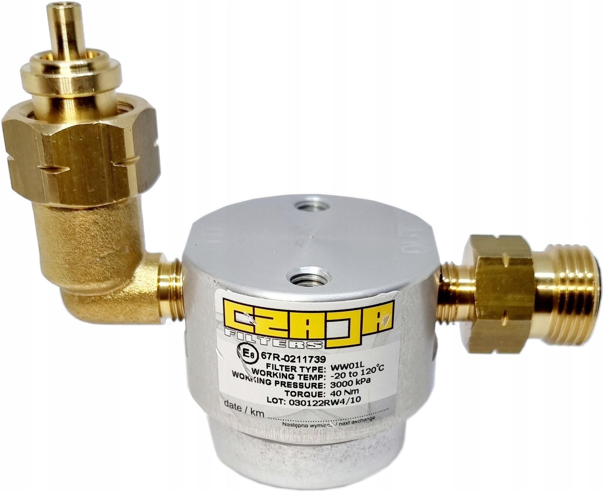 Filtr do lahve Lpg 11 kg obytný vůz s vidlicí