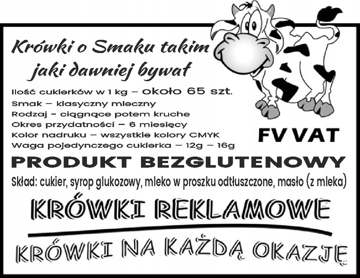 Krówki Personalizowane - Private Label EAN (GTIN) 5904054580820