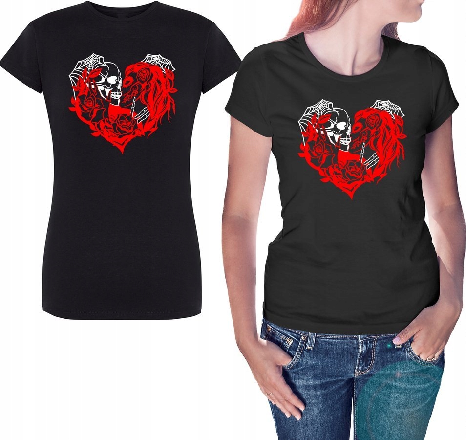 

Koszulka damska Love Over Death, czarna M