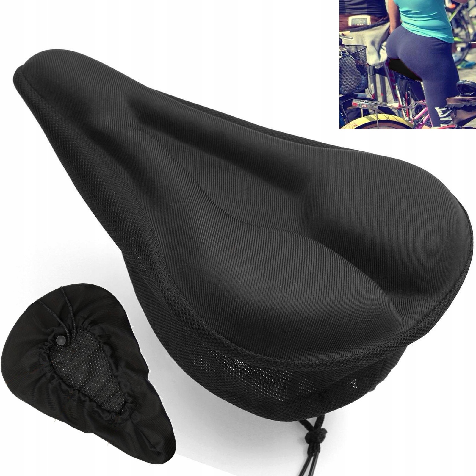 MIĘKKA NAKŁADKA 3D NA SIODEŁKO ROWEROWE PIANKO - ŻEL POKROWIEC Marka Operum