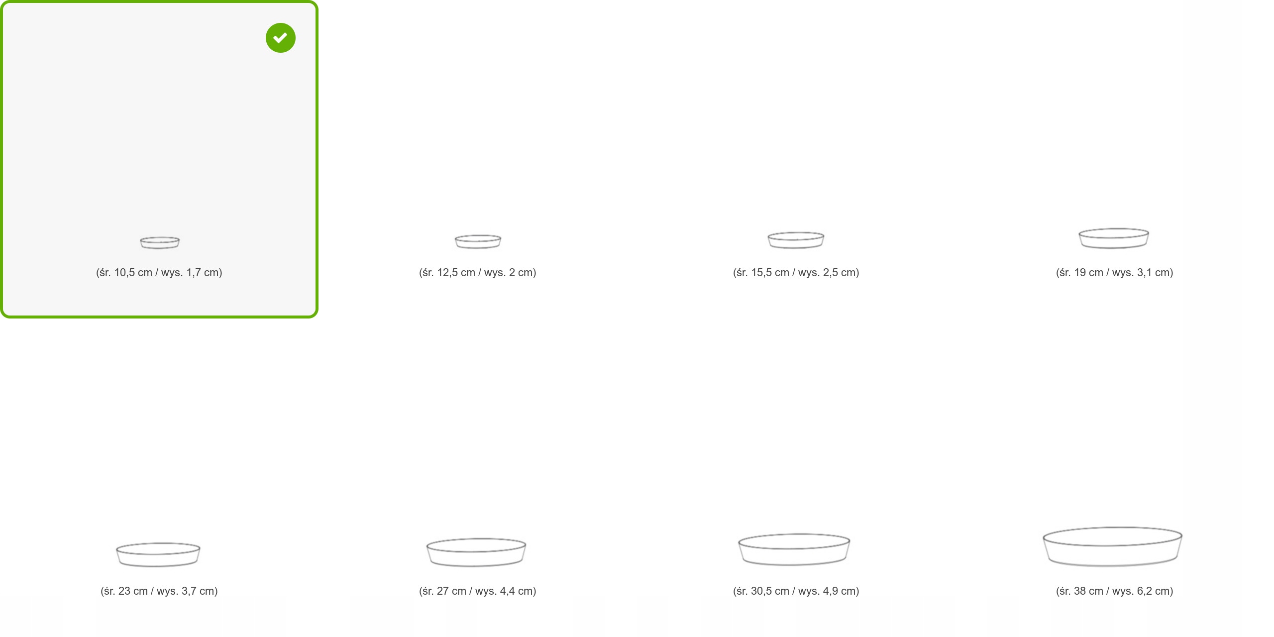 Podstawka LOFLY SAUCER PPLF105 do DLOF135 limonka Długość 10.5 cm