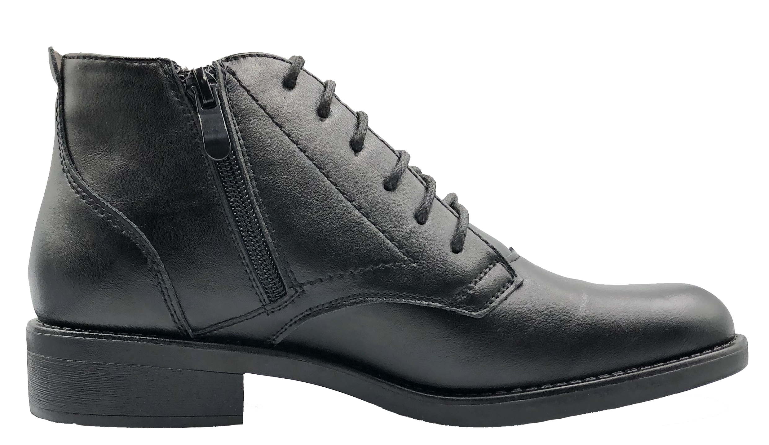 BOTKI DAMSKIE OCIEPLANE TRZEWIK WIĄZANE ZAMEK 38 Model DM21-16 BLACK