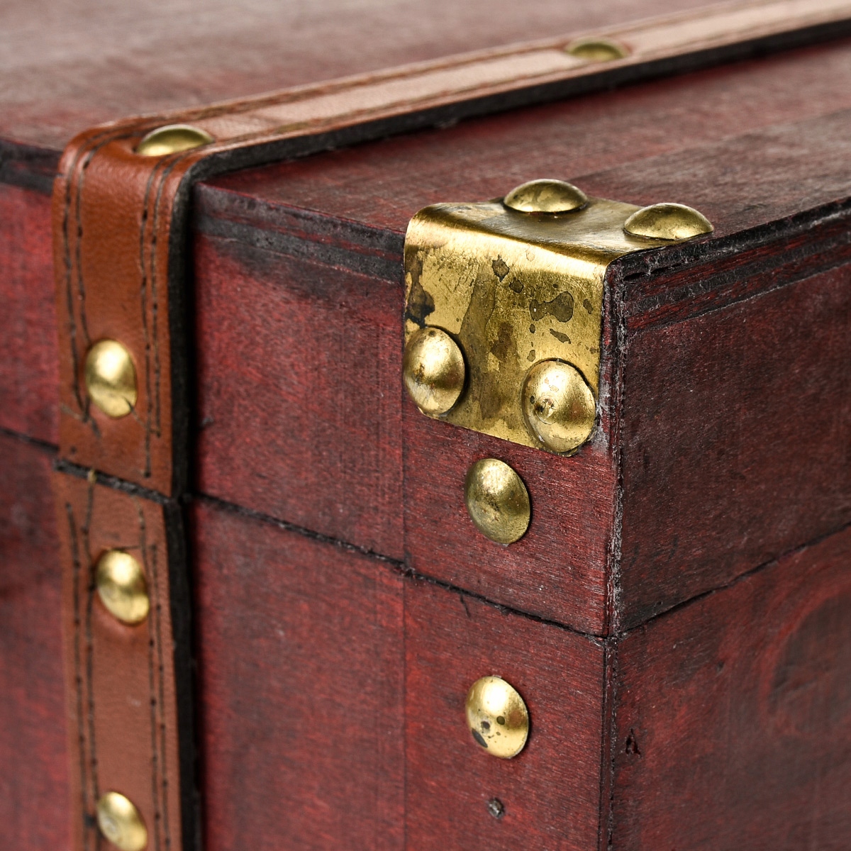 KUFER KUFEREK DREWNIANY PIRACKI SKRZYNIA NA SKARB SZKATUŁKA DREWNIANA Głębokość produktu 17 cm