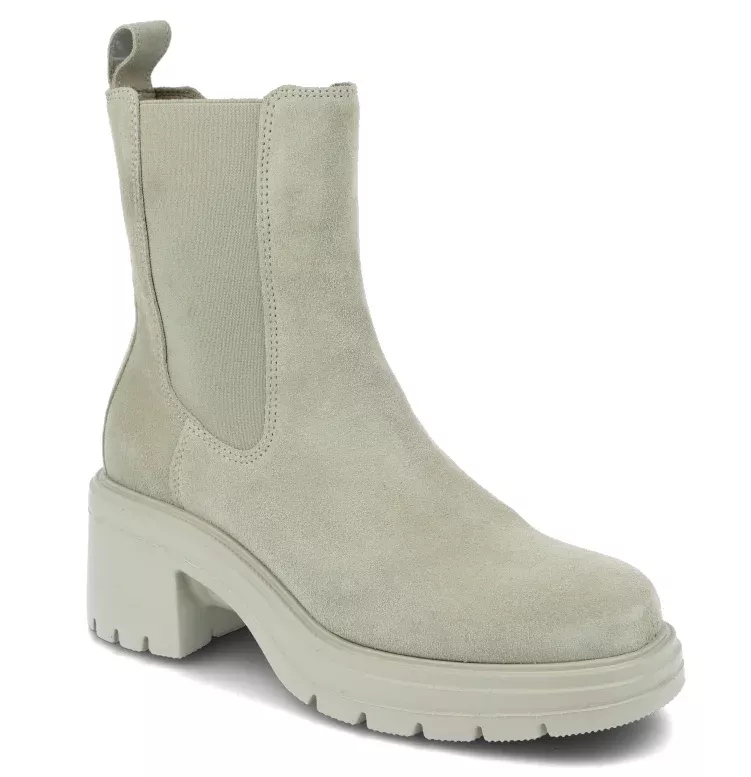 Ryłko 4UY54_B_1SA kožené béžové kotníkové boty na platformě, lehká podrážka, velikost vel.