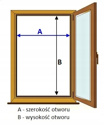 MOSKITIERY OKIENNE KOLORY ANTRACYT BRĄZ SOSNA Maks. szerokość 130 cm
