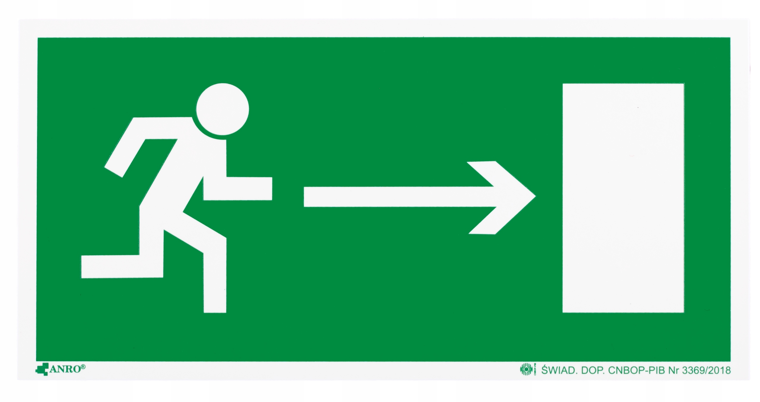 

Tablica Kierunek Do Wyjścia Ewakuacyjnego W Prawo