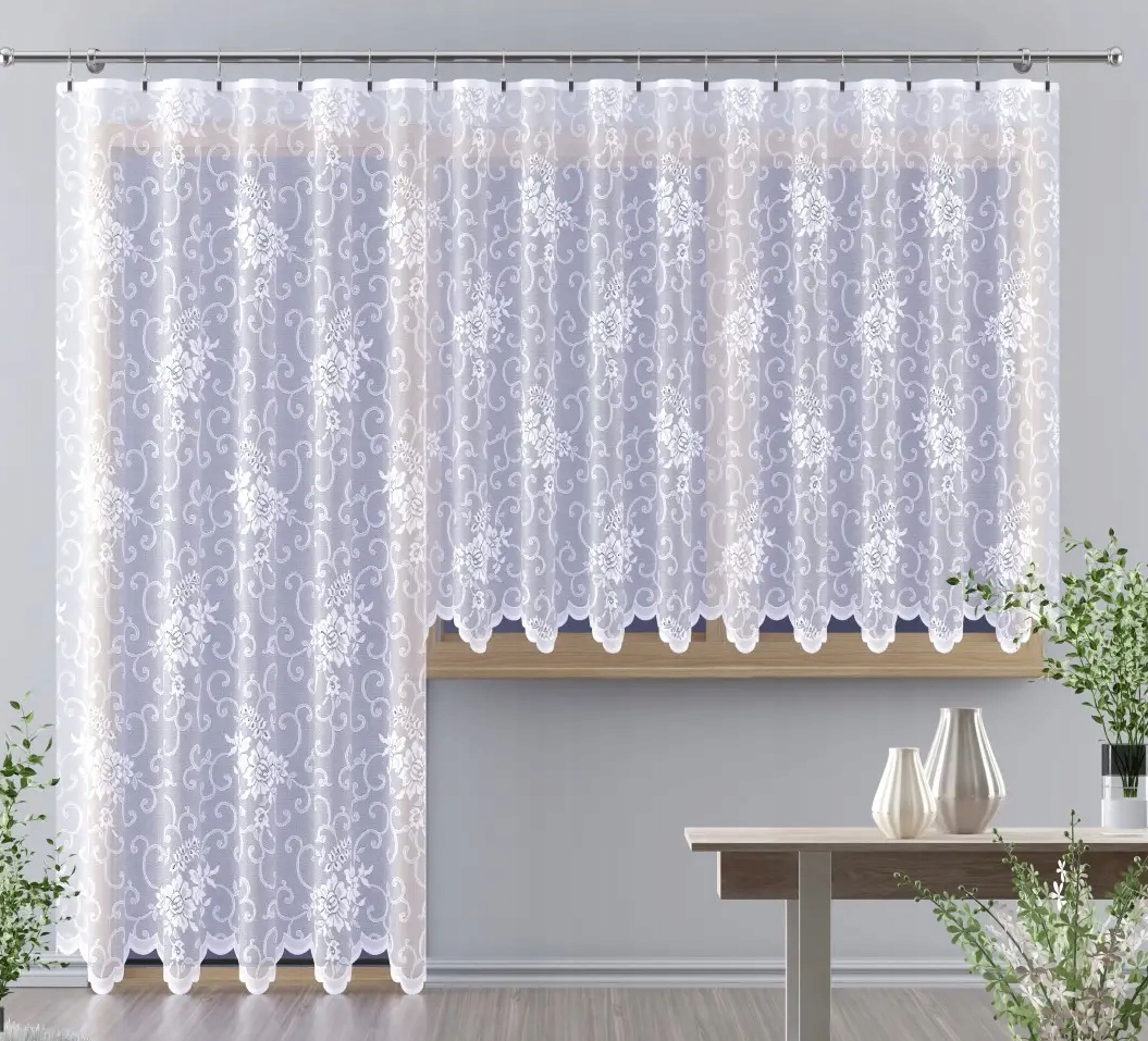 Mg Záclona 660/085 Bílá 250x250 cm Hotová S Páskou M