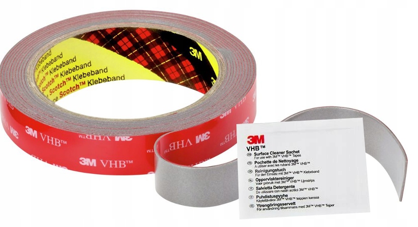 

3M Vhb GPH110 Supermocna taśma 6mmx3m+ 3M czyścik