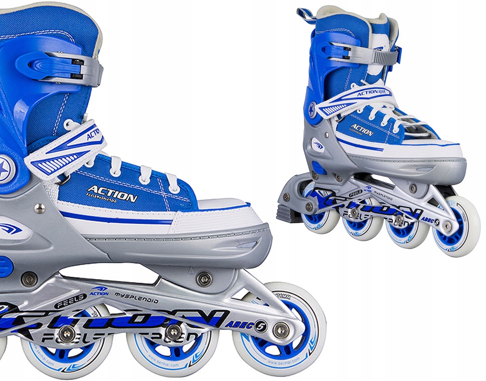 Kolečkové Brusle Nastavitelné Tenisky Brusle 2V1 Abec vel.