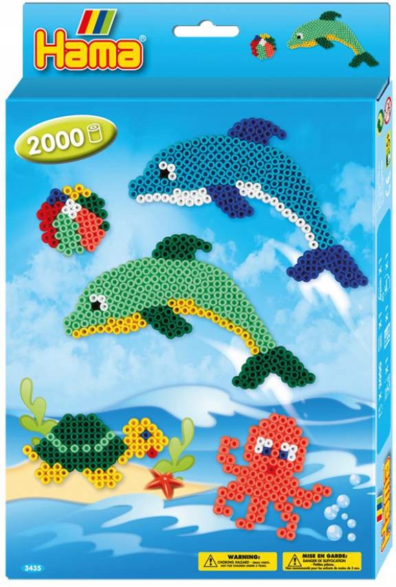 

Koraliki Hama MIDI Zestaw Delfiny 2000EL 3435