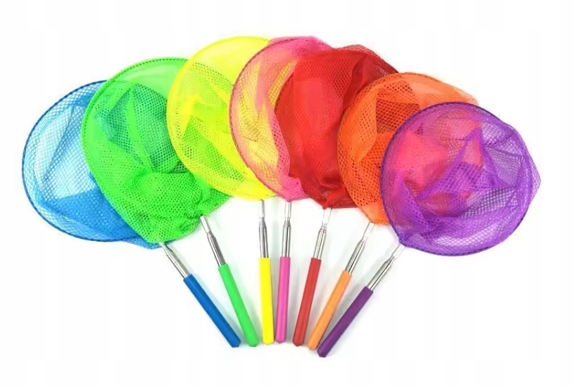 SIATKA NA MOTYLE OWADY SKŁADANA TELESKOPOWA KOLORY DLA DZIECI