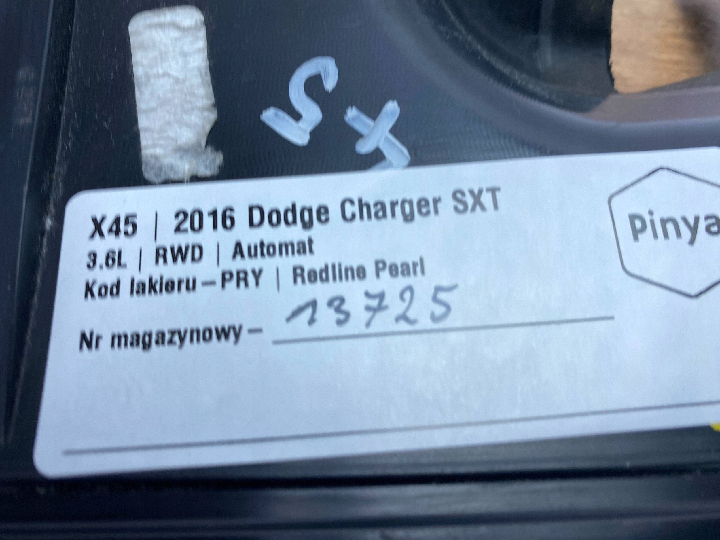 csatorna vzduchový Prívod Dodge Charger 3.6 2015+