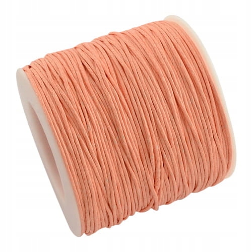 SW54 Sznurek woskowany bawełniany 1mm 5m brzoskwin