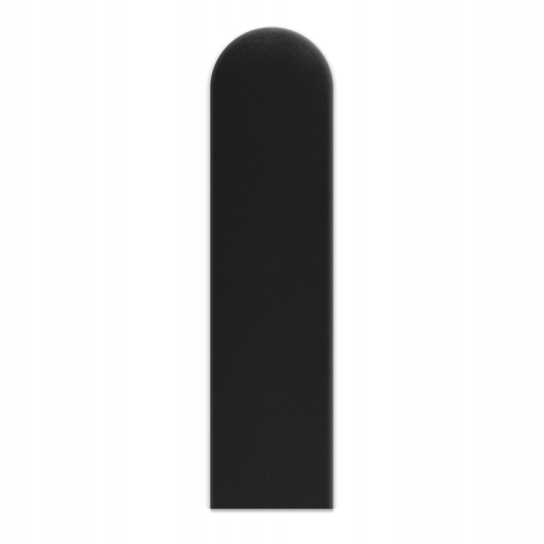 6x Panel Tapicerowany Czarny 30x60 cm Wysokość mebla 30 cm