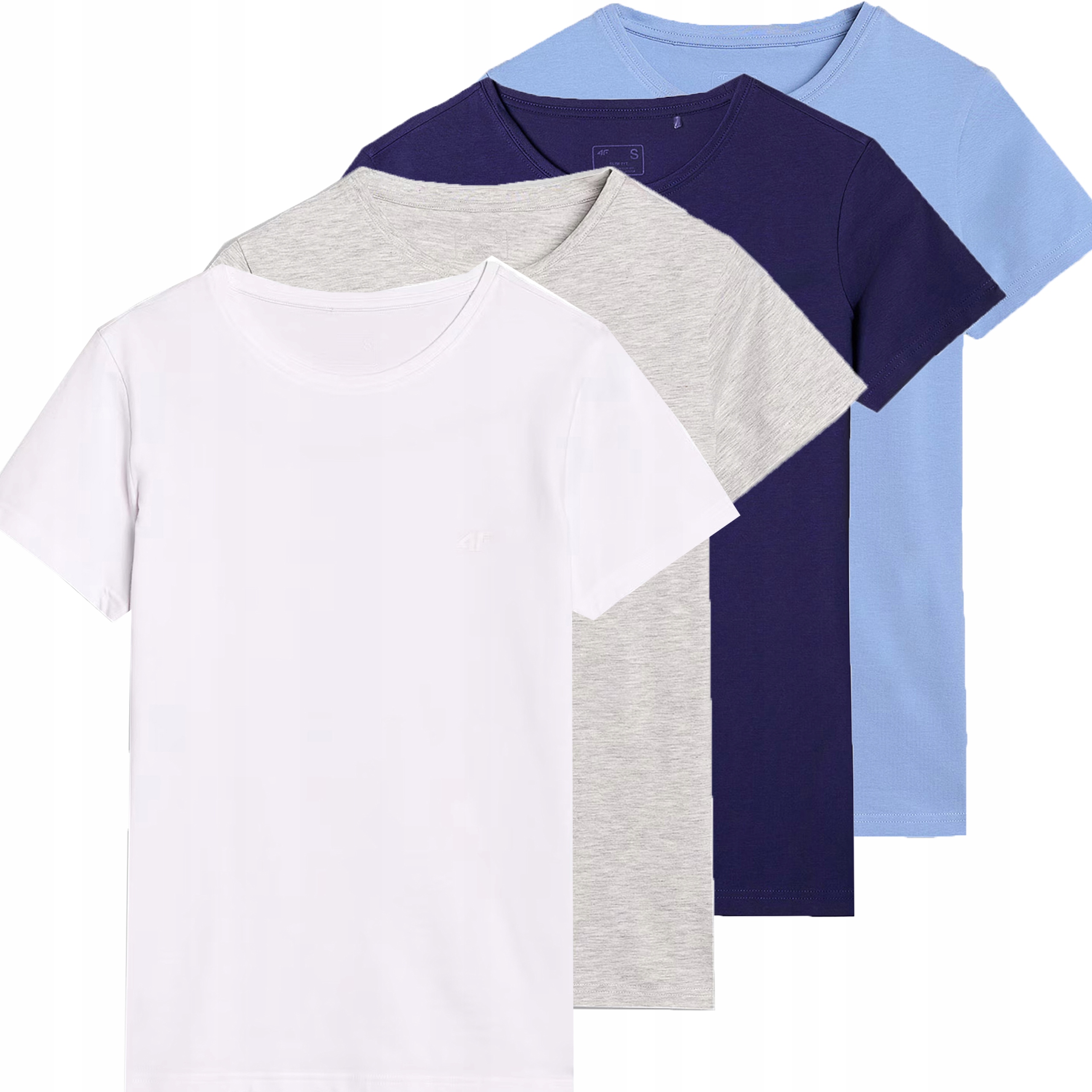 Tričko Tričko 4F Triček Sada 4 Kusů Xs SS25