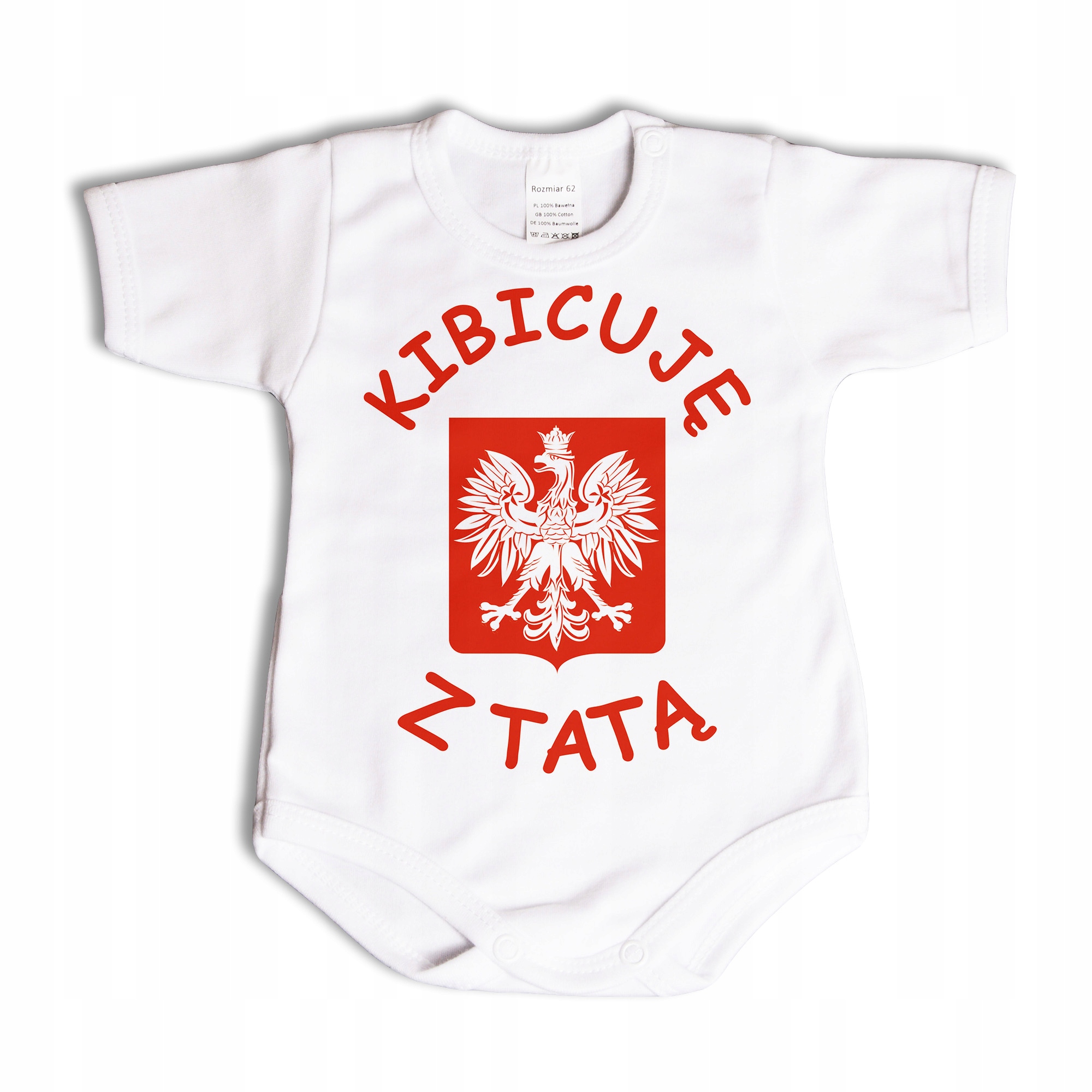 

Kibicuję z tatą body niemowlęce Polska kibic - 74