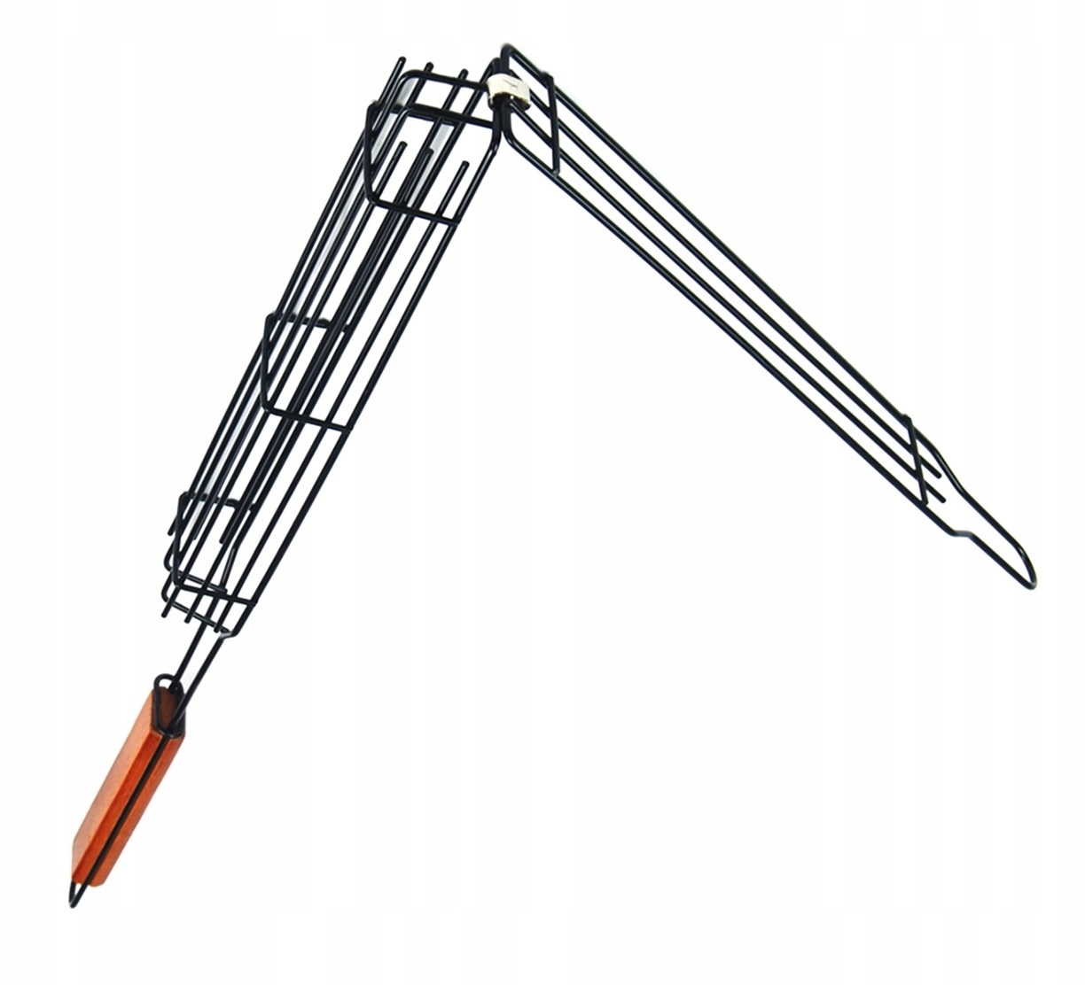 ZAMYKANY KOSZYK DO GRILLA GRILLOWANIA WARZYW RYB SZASZŁYKI RUSZT UCHWYT