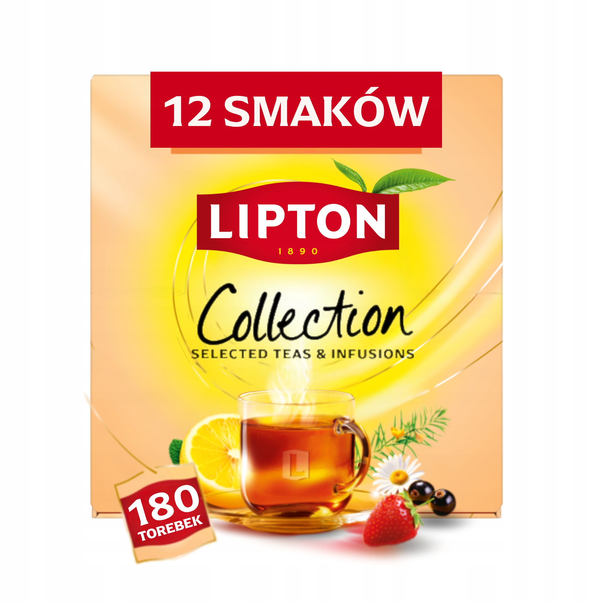 Levně Lipton Čaj Vybrané Čaje A Nálevy 180 ks 285 g.