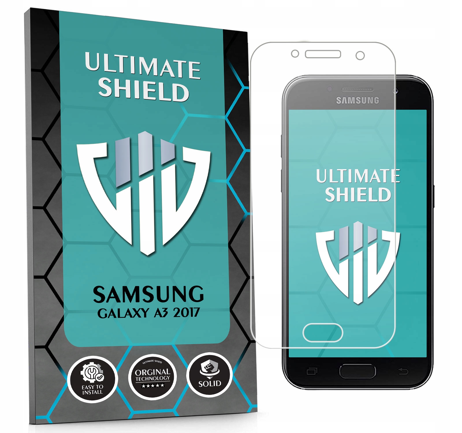 Sklo 3x Displej 7x Fotoaparát Objektiv Rychlé Pro Samsung Galaxy A3 2017