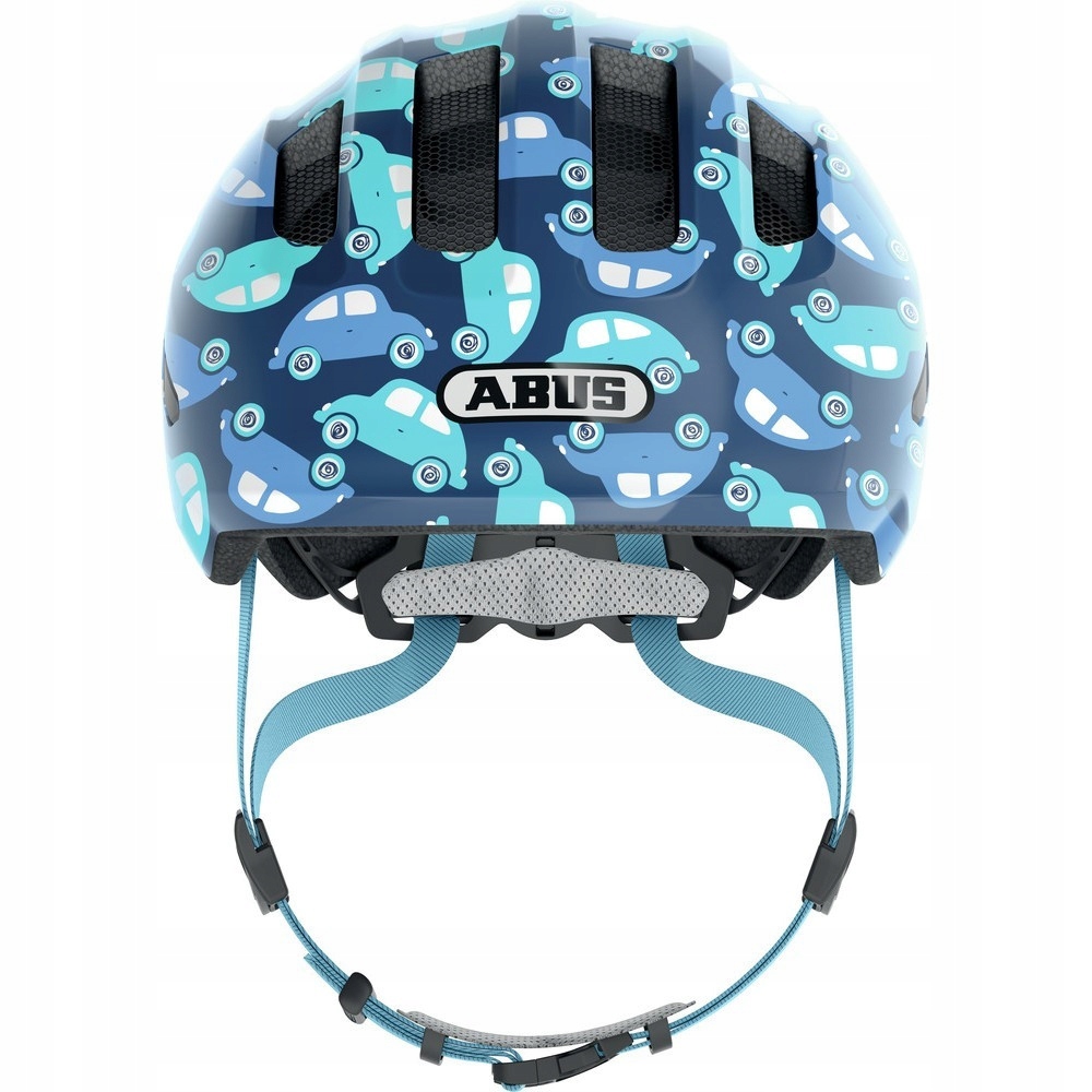 Kask dziecięcy Abus Smiley 3.0 Led blue car M