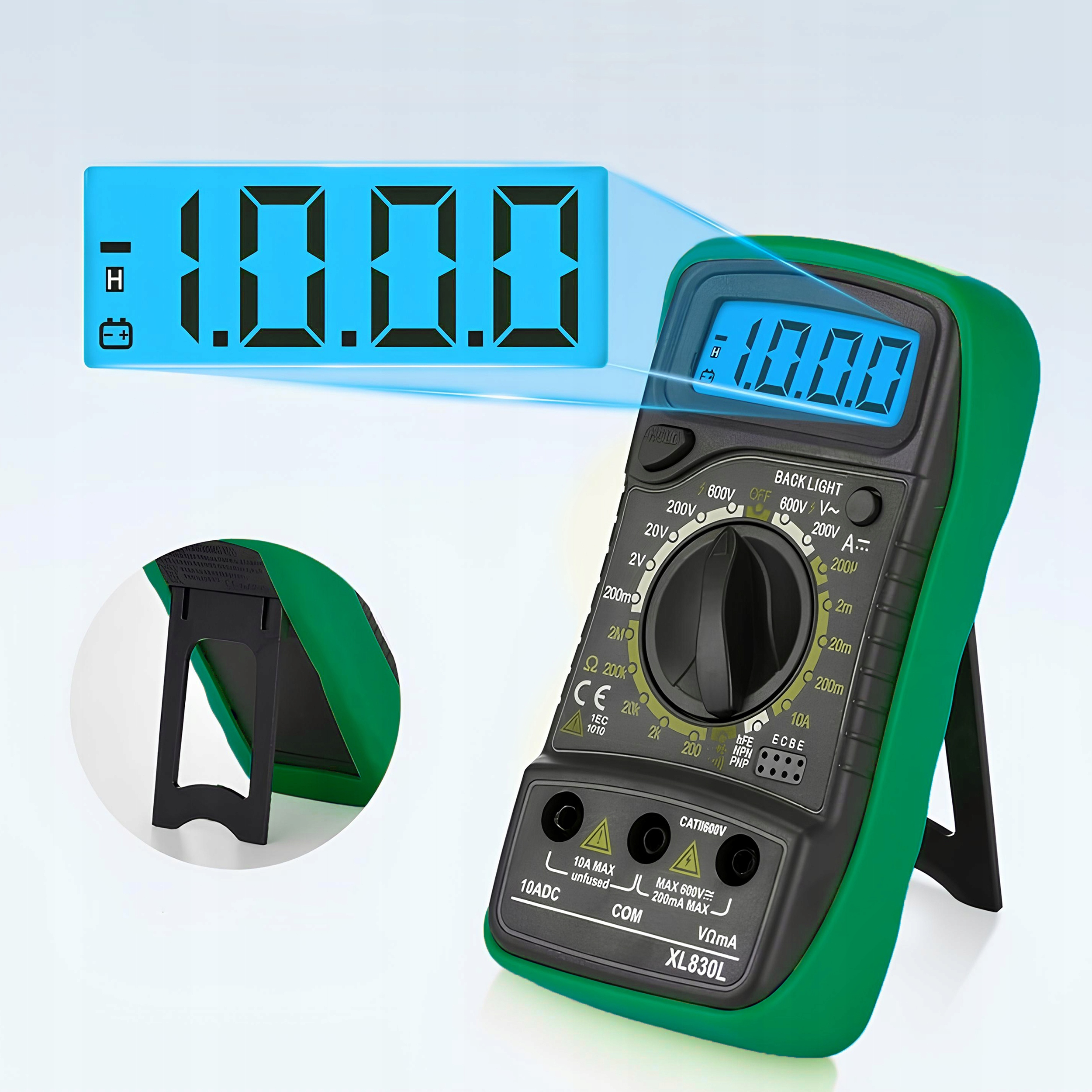 PROFESJONALNY MIERNIK CYFROWY MULTIMETR PRĄDU NAPIĘCIA UNIWERSALNY TESTER Typ ręczny