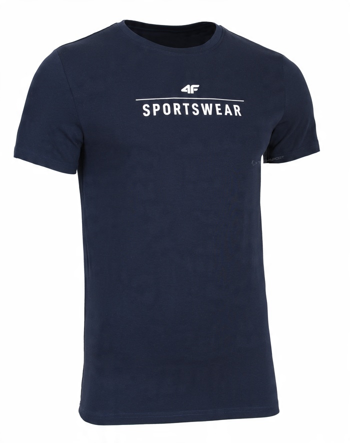 

4F Męska Koszulka T-shirt Bawełna / rozm L