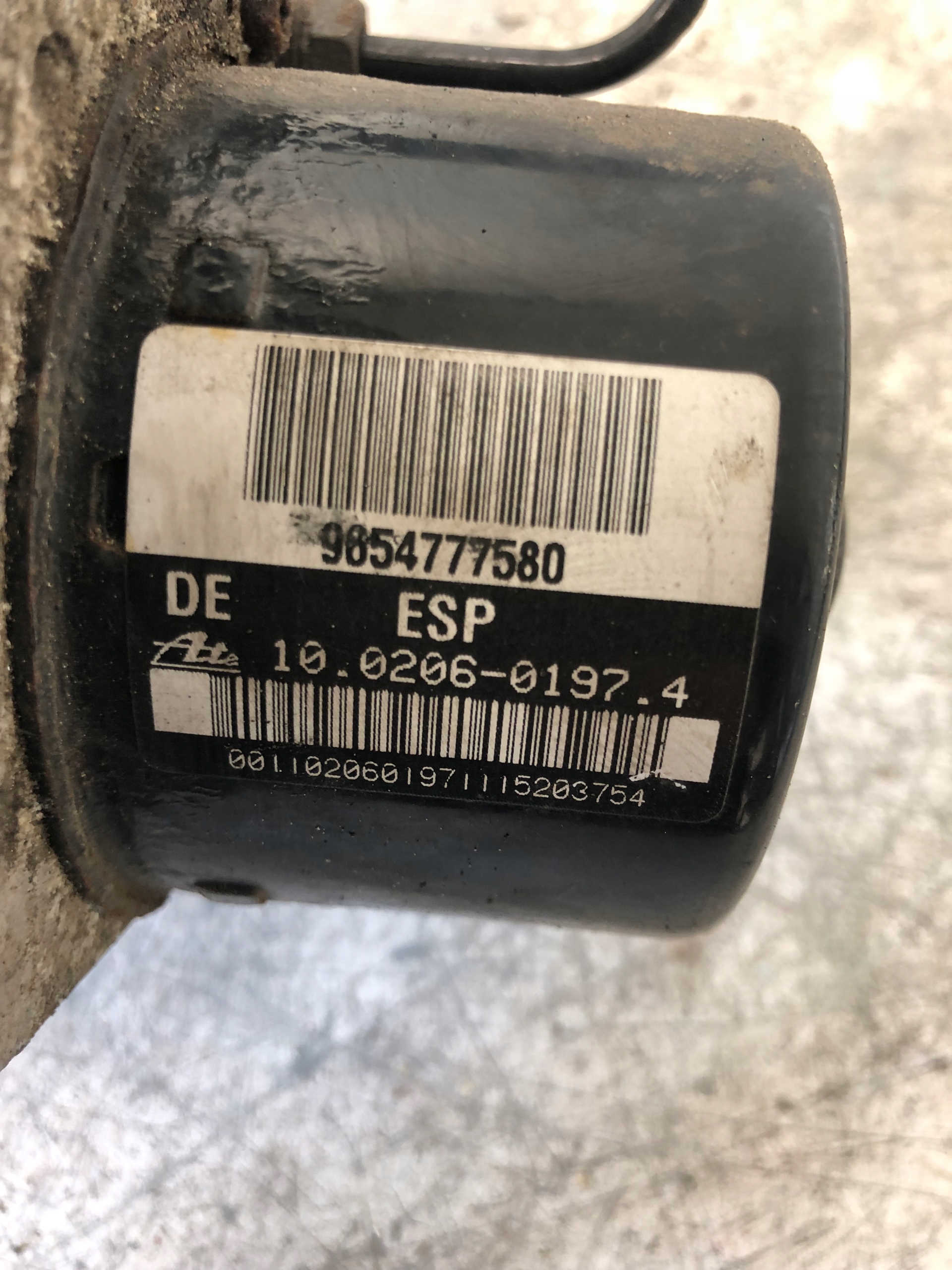 pump ABS PEUGEOT 1007 9654777580
