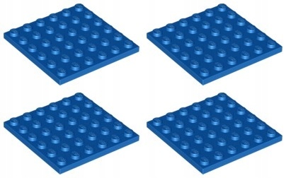 

Lego 3958 Płytka 6x6 niebieska (20g) 4 szt.