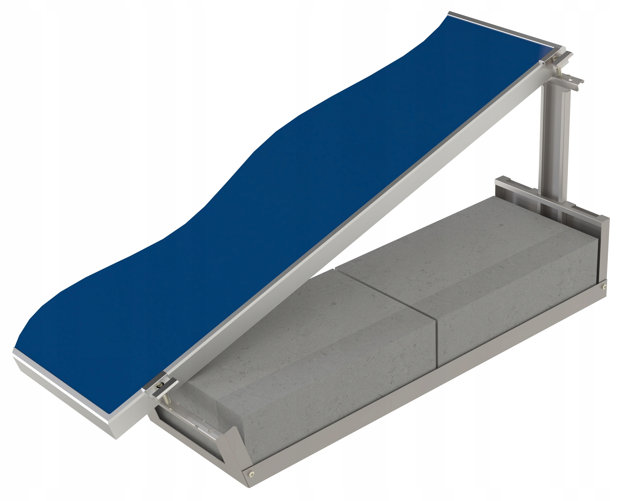 Konstrukcja balastowa fotowoltaika regulacja 15-20°, L=900 mm, BM-03