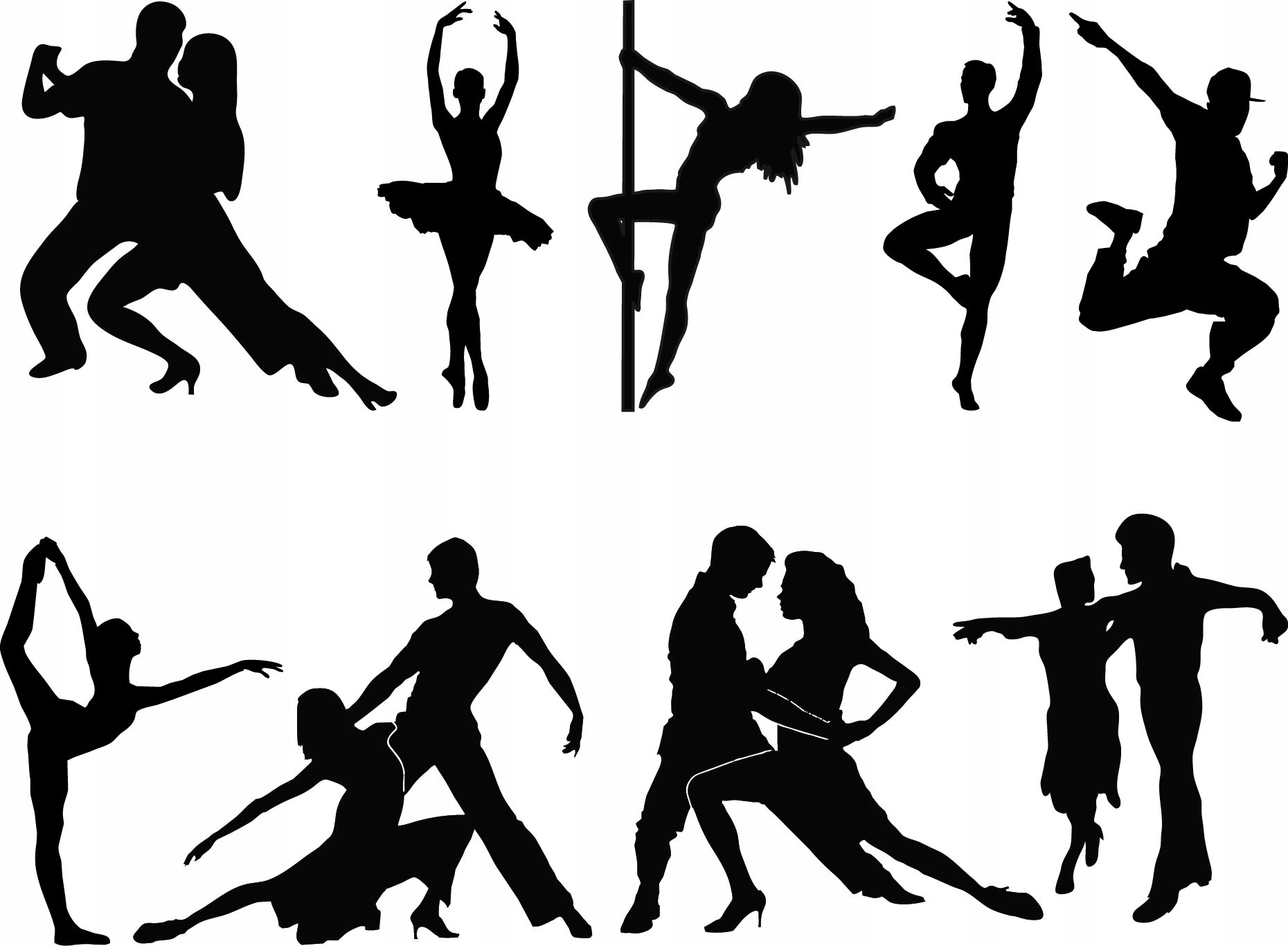 

Naklejki Tancerze tango latino hip-hop