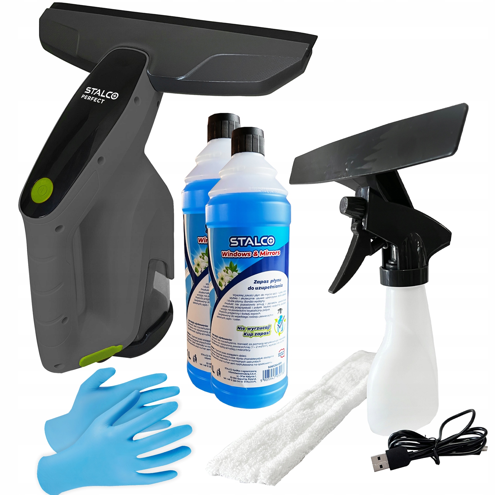 Sada Stalco Čistič Oken VWP100 5V Ostřikovač Střed Rukavice
