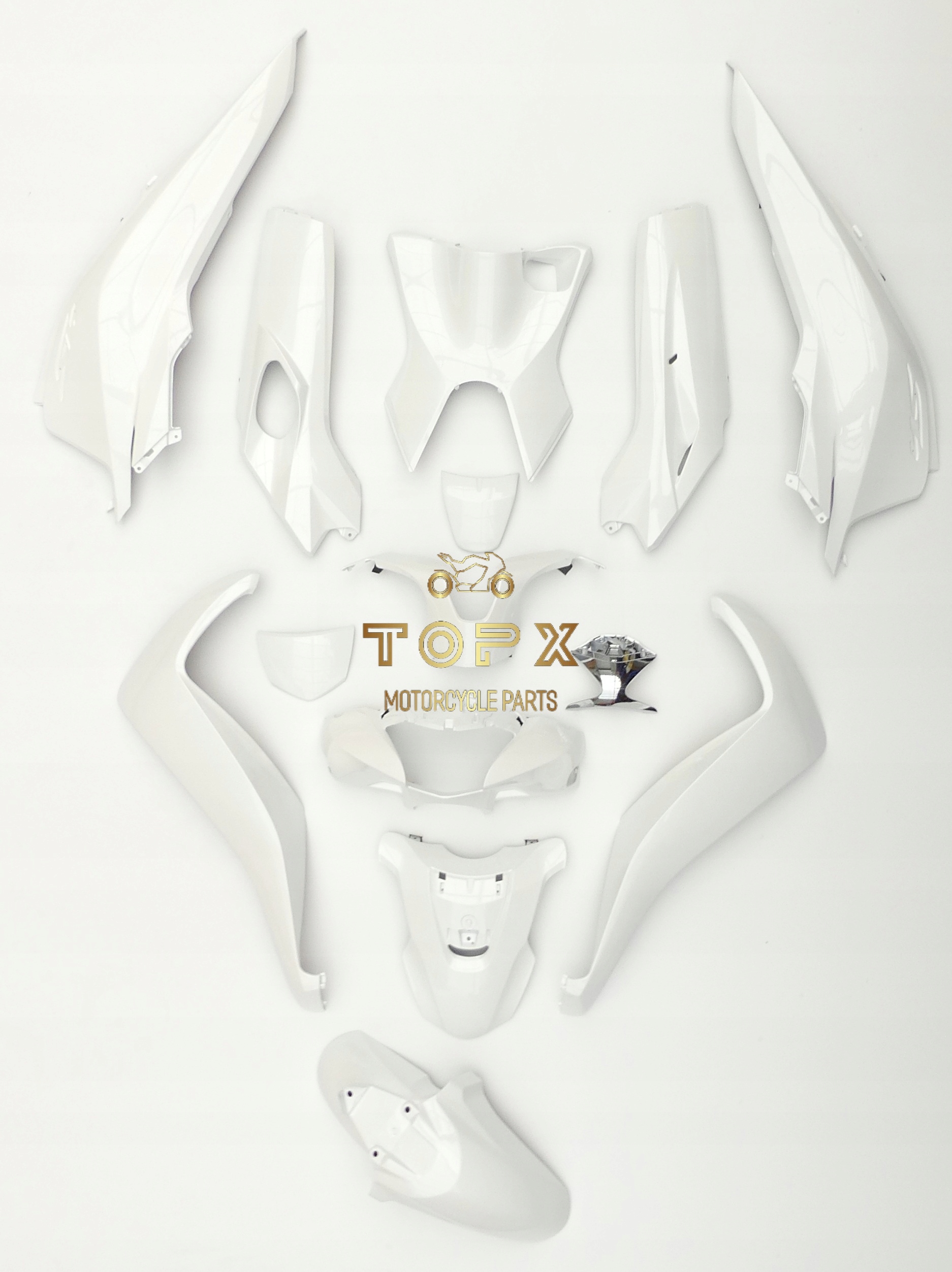 Set Body Šata Komplet x14 Deflektory Bok Honda Sh 125 150 2017-20 SH125